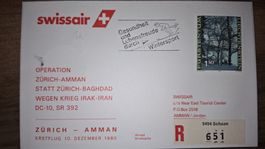Swissair Zürich - Amman 10.12.1980
