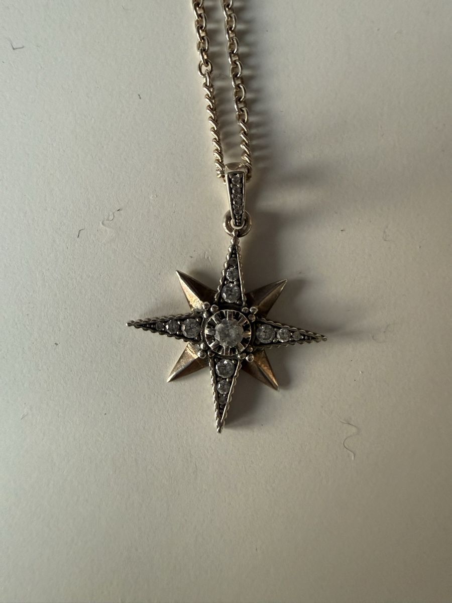 Thomas Sabo Catenine: Thomas Sabo Kette in silber mit Glitzer Stern – Usato da Eglisau venduto da Nic1906 1