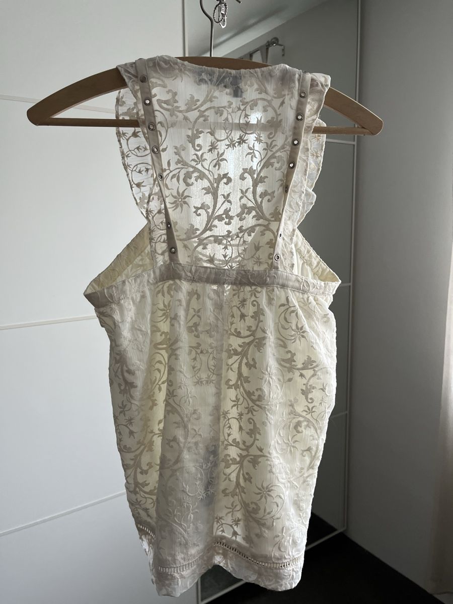 Kooples Tops: The Kooples Ecru Summer Top – Neuf (Voir description) à Colombier NE par Rain.. 5