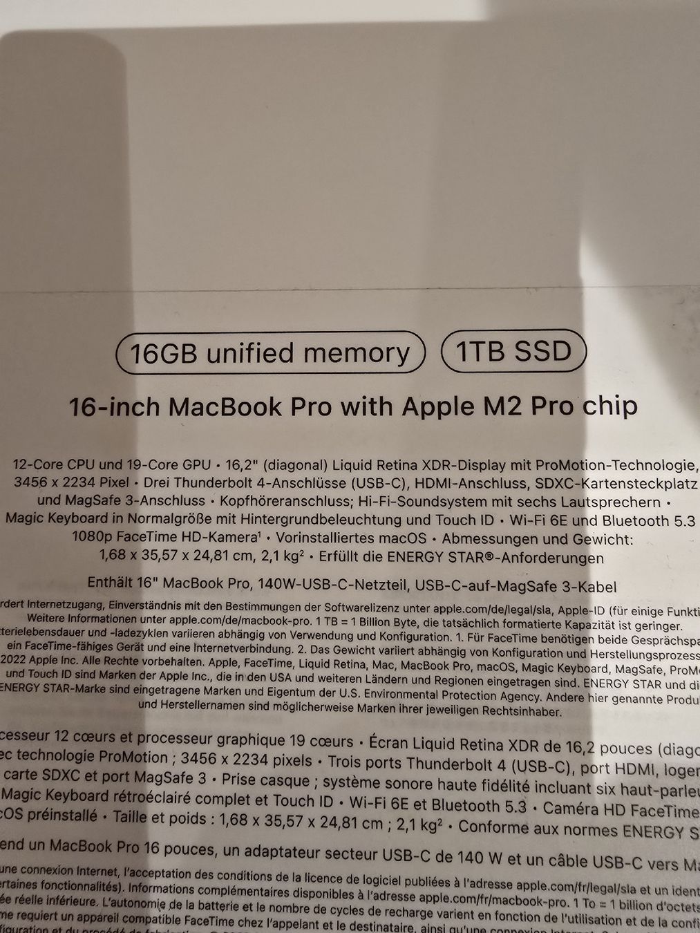 Apple Notebooks: Macbook pro M2 16" – Gebraucht aus Zürich von Joc36 1