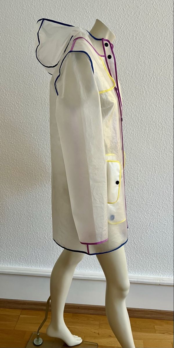 Giacche: Tolle Frogbox Regenjacke, Gr. 36, transparent bunt – Nuovo (secondo la descrizione) da Basel venduto da Bettybooo 3
