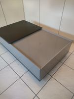Wohnzimmertisch mit Schublade grau schwarz gebraucht