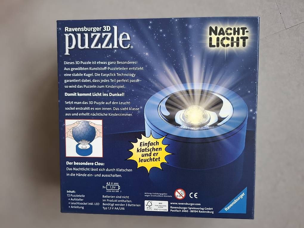 Puzzle: Nachtlicht Puzzle-Ball Ravensburger – Usato da Hellbühl venduto da jornie 4