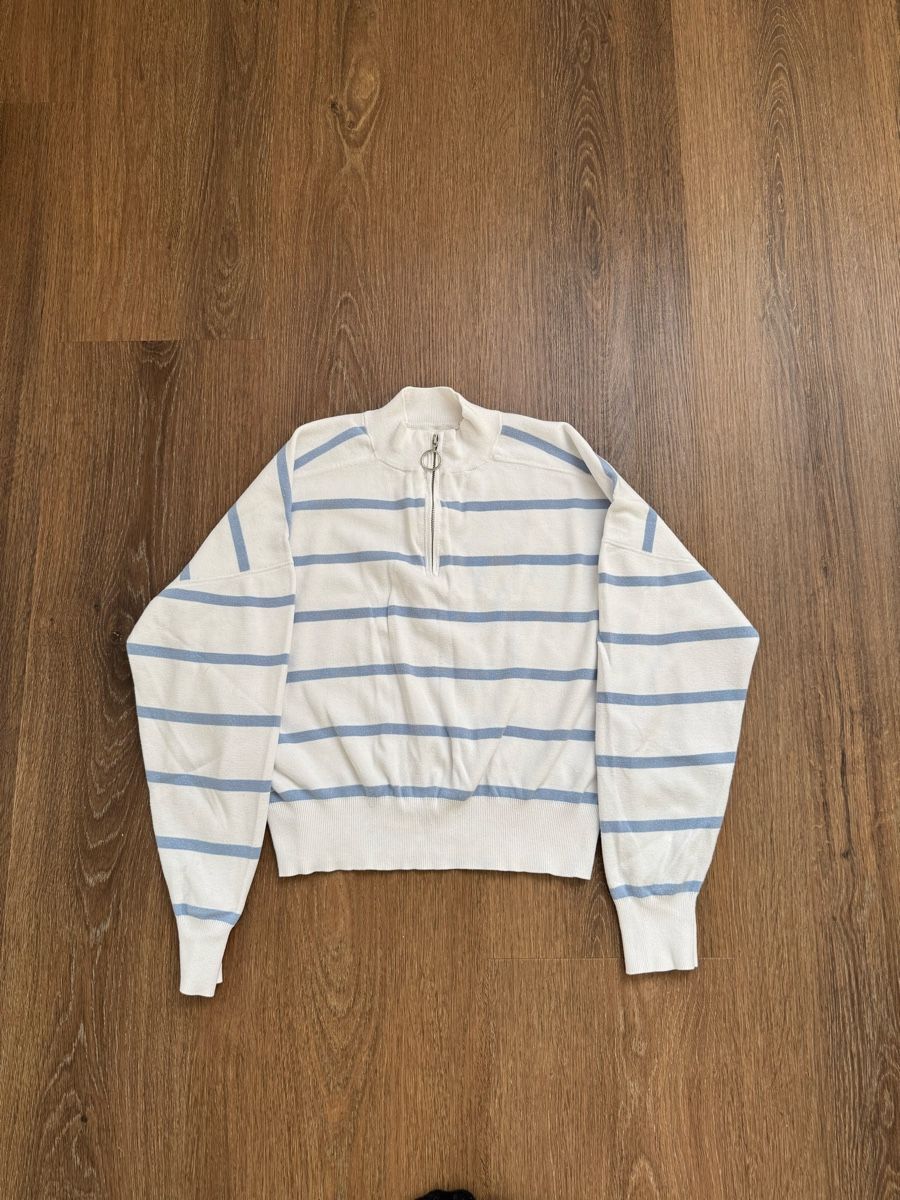 Mango Maglioni & Felpe: Mango Pullover gestreift mit Reissverschluss – Usato da Wetzikon ZH venduto da nas_k7bb