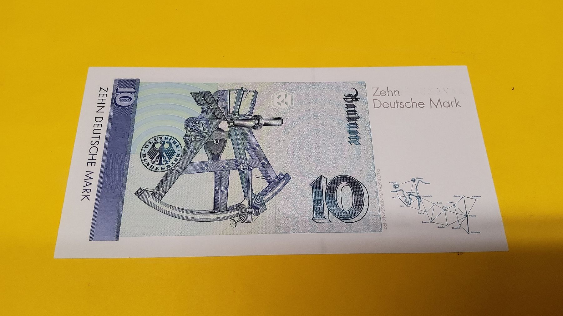 Banconote: 10 Deutsche Mark Banknote 1989  – Nuovo e nell'imballaggio originale da Herisau venduto da Nluanalucas 1