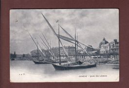 GENEVE - Quai du Léman - Barques - 1903