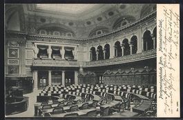 Bern, Nationalrats-Saal im Parlamentsgeb