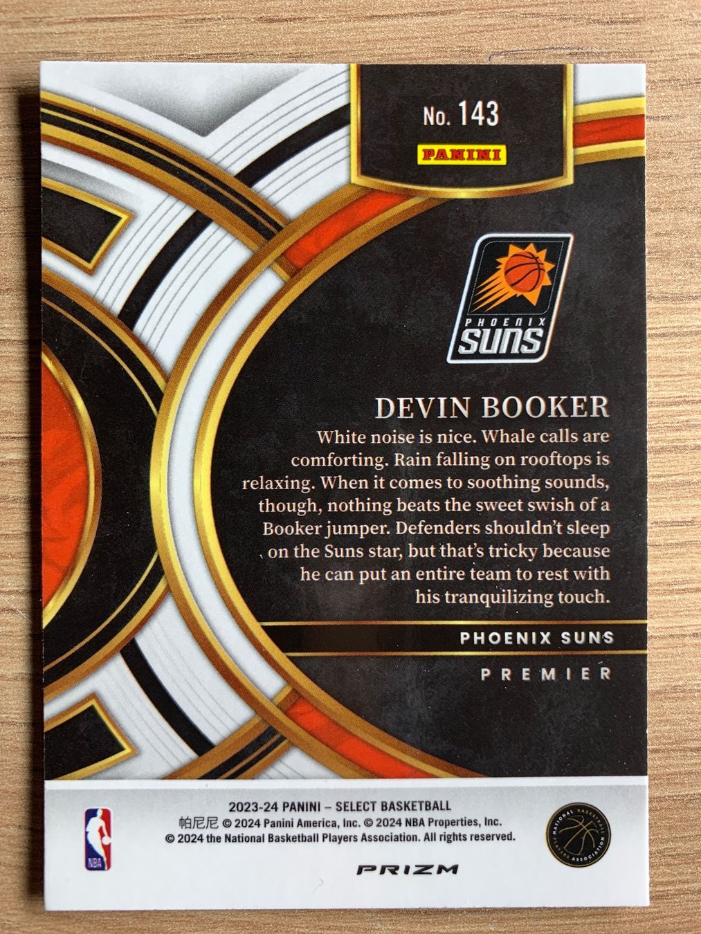 Karten: NBA Devin Booker RED ICE Premier Select 23/24 – Gebraucht aus Netstal von Clutch79Cardz 1