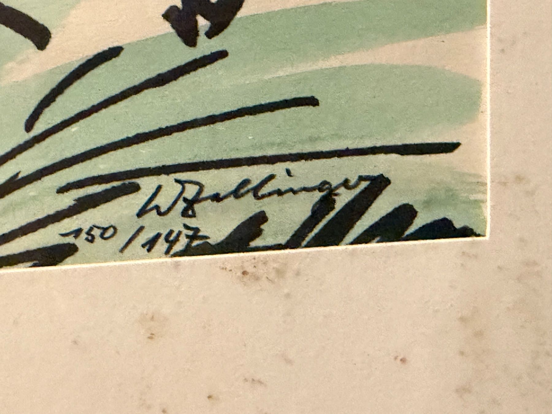 Dipinti: Original-Grafik einen Farblinolschnitt – Usato da Basel venduto da PAUL_ART 4