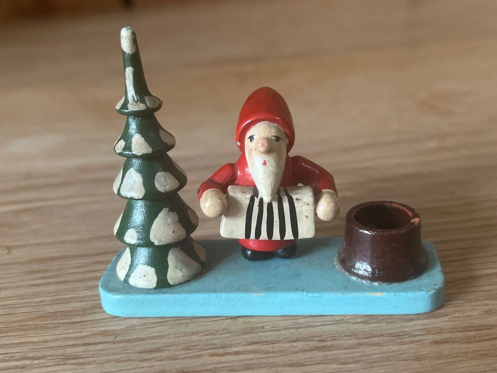 MIJOMA Weihnachts-Drückfiguren Aus Holz - Handbemalte Nostalgie-Figuren Für Die Festtagsdeko
