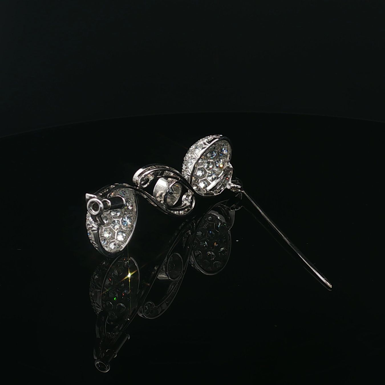 Spille & Fermagli: FUNKELNDE DIAMANTBROSCHE IN 950 PLATIN – Usato da Luzern venduto da EdiGem 7