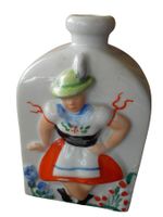 Likörflasche Porzellan antik Tracht
