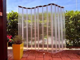 Stellwand / Paravent transparent