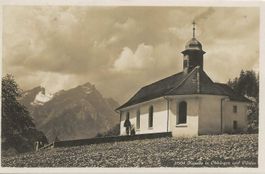 Obbürgen NW Kapelle mit Pilatus Stempel Fürigen selten 1927