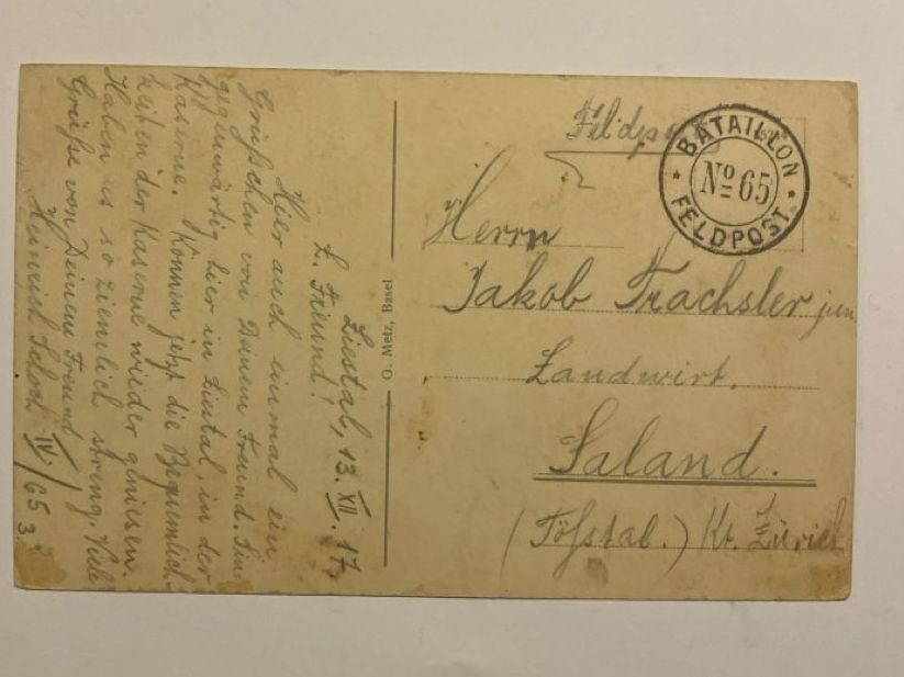 Cartoline postali: Ansichtskarte Liestal – Usato da Bauma venduto da Baumer71 1