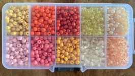 Bastelset Rocailles Perlen in Organizer Box NEU