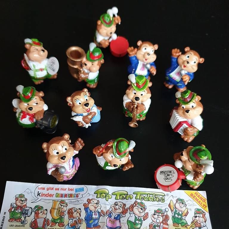 Statuette: Ü-Eier Figuren Top Ten Teddies 1995 – Usato da Urnäsch venduto da Nakamotix 1