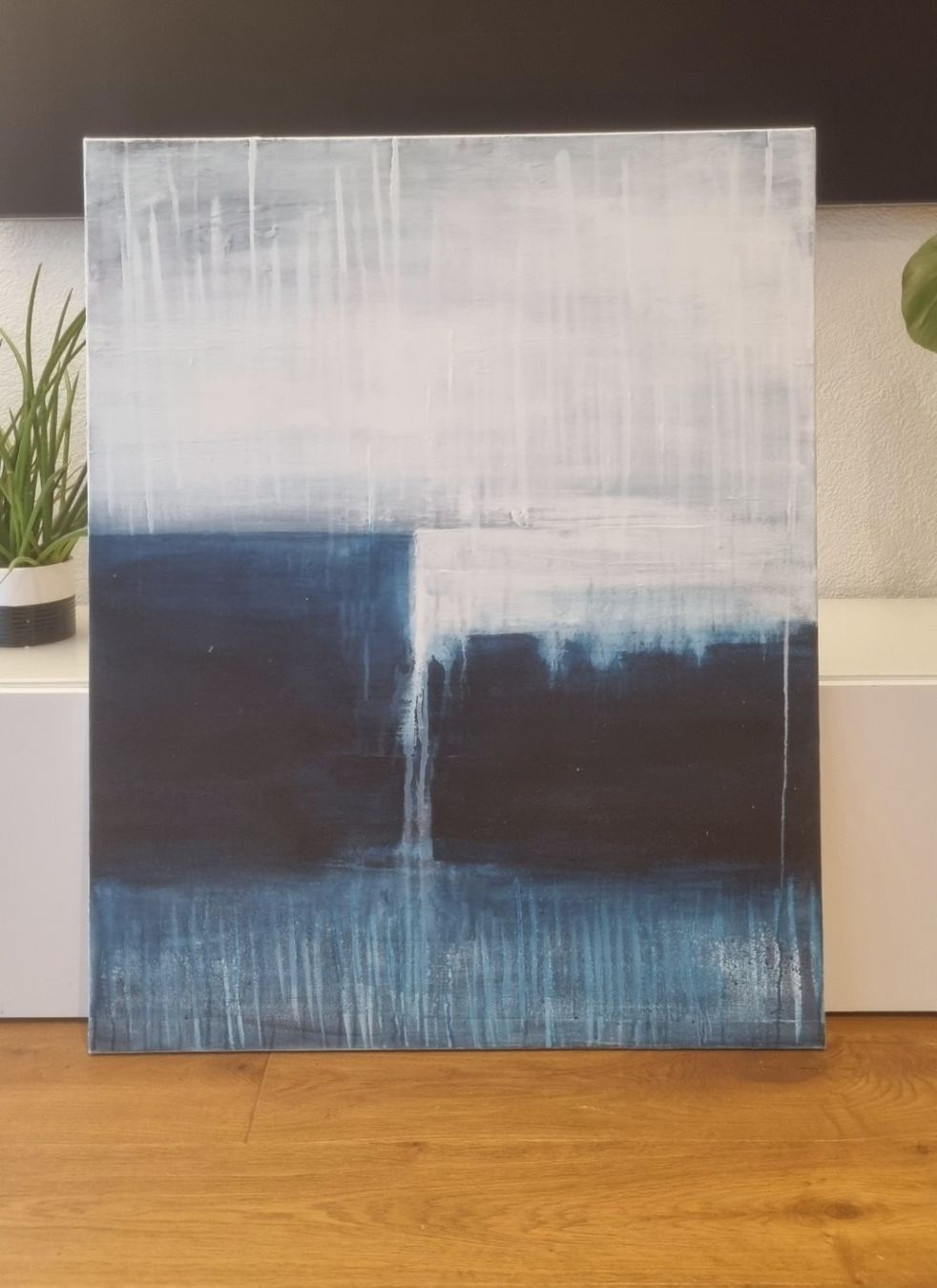 Tableaux: Originales abstraktes Gemälde 80x100cm mit Rahmen – Neuf (Voir description) à Urdorf par Contra8 2