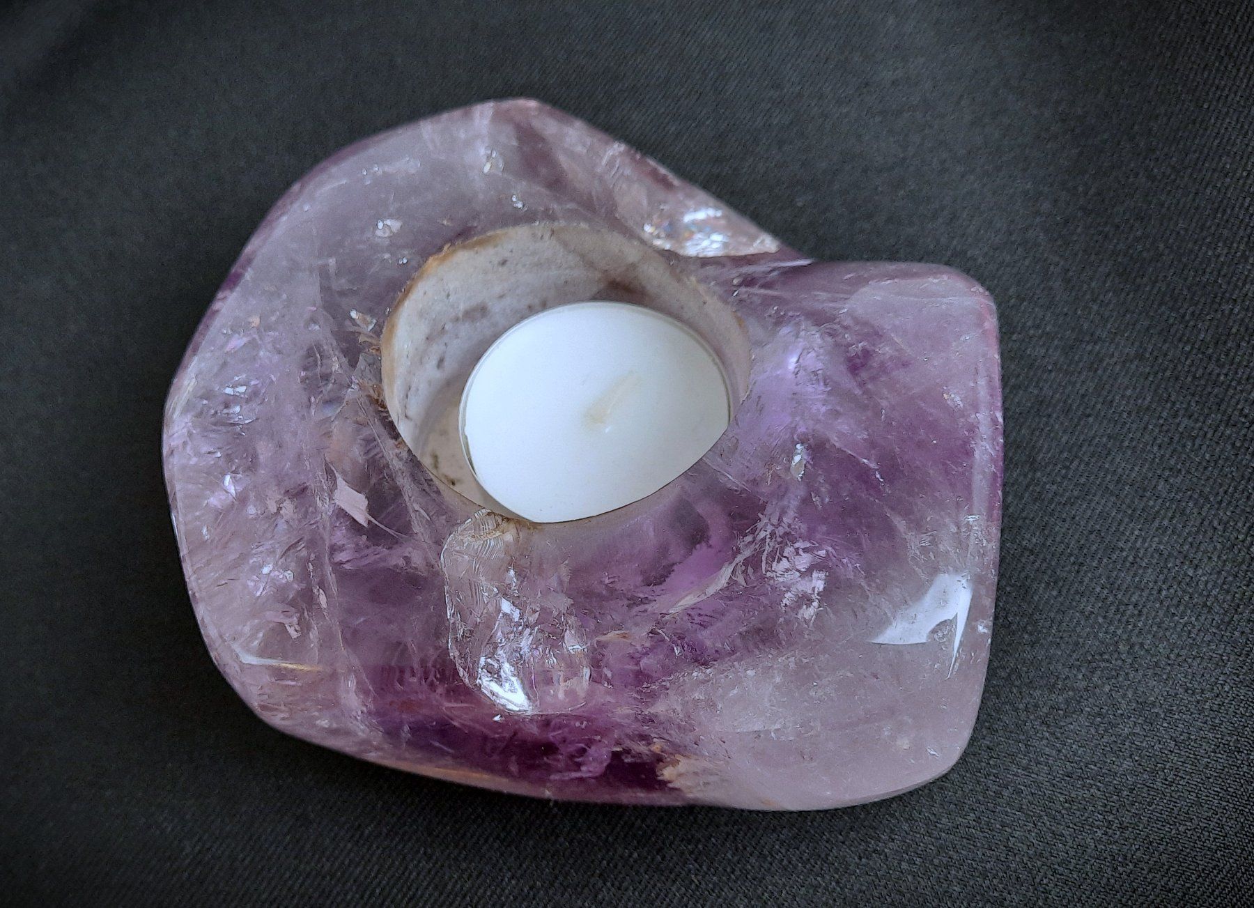 Pietre preziose: Amethyst, geschliffen Kerzenhalter – Usato da Beinwil am See venduto da Restwert_Beinwil 9