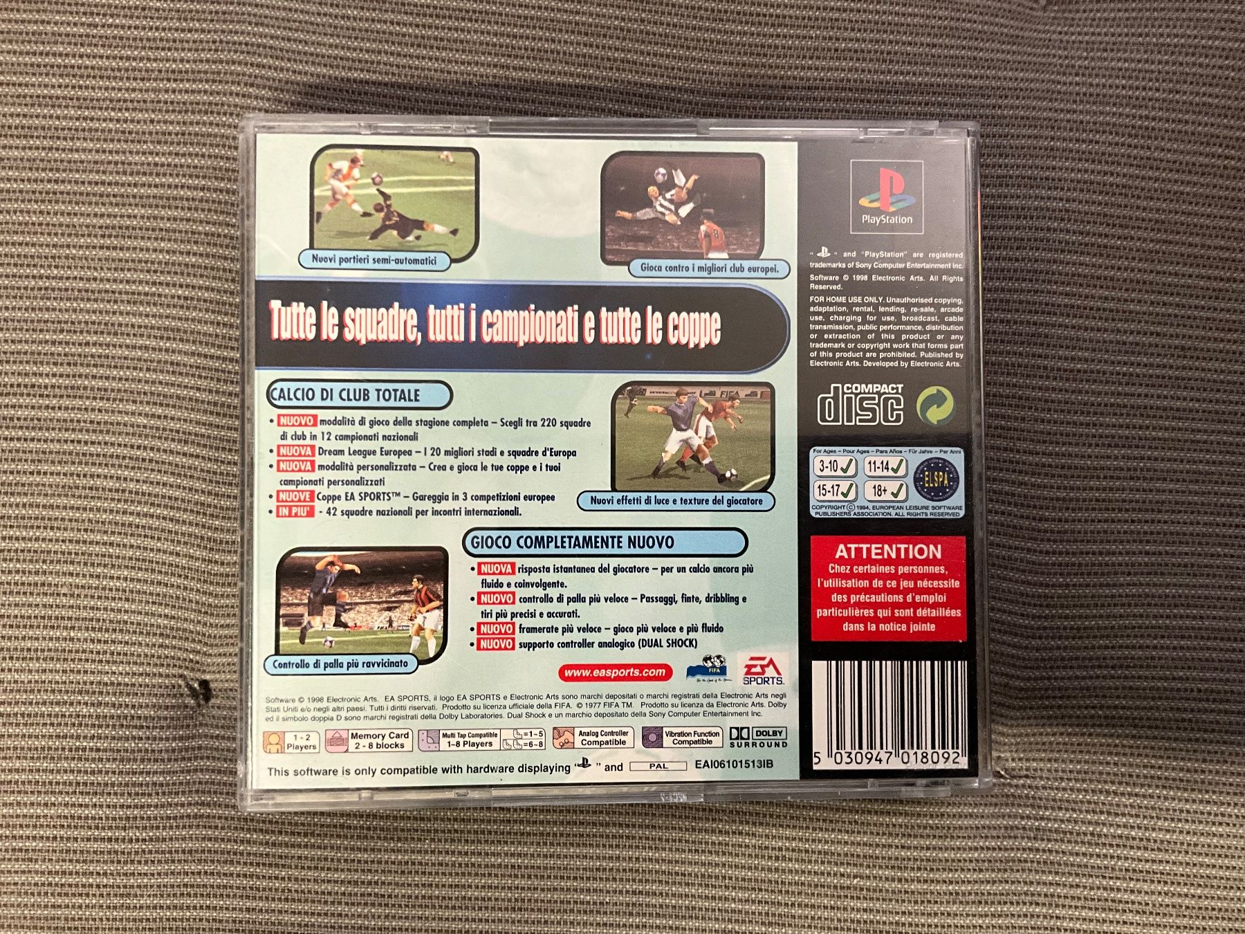 Sony Spiele: Fifa 99 Ps1 – Gebraucht aus Giubiasco von  1