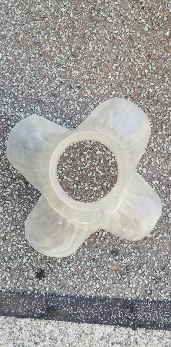 Lampenschirme: Alter Lampenschirm aus Glas – Gebraucht aus Thun von Matthias72 3