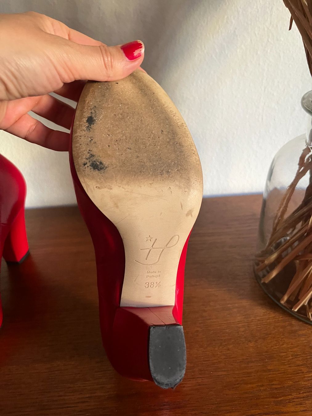 Scarpe da donna: Rote Pumps mit Absätzen, Grösse 38.5 – Usato da Zürich venduto da Carlo05101971 5