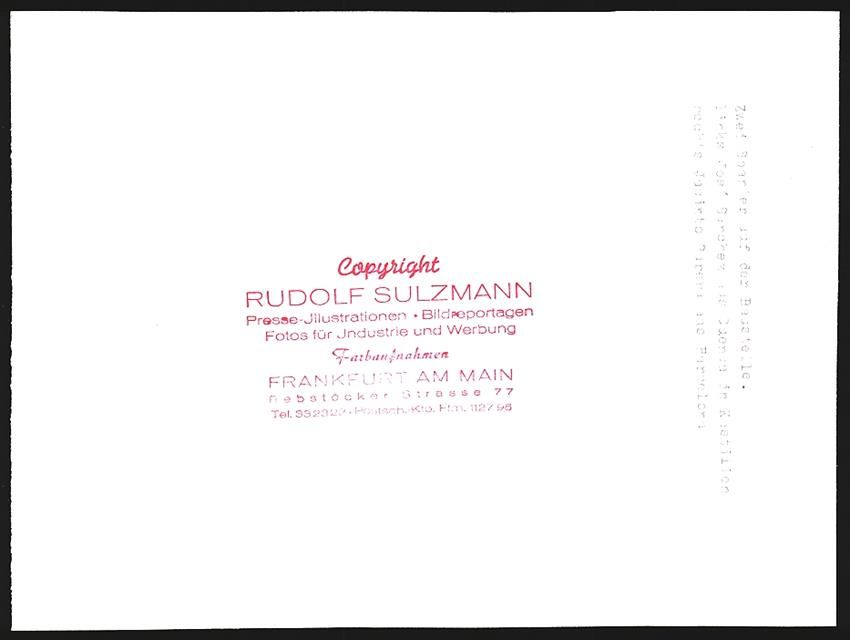 Photos & affiches: Fotografie Rudolf Sulzmann, Frankfurt /  – D'occasion à Berlin par bartko-reher 1