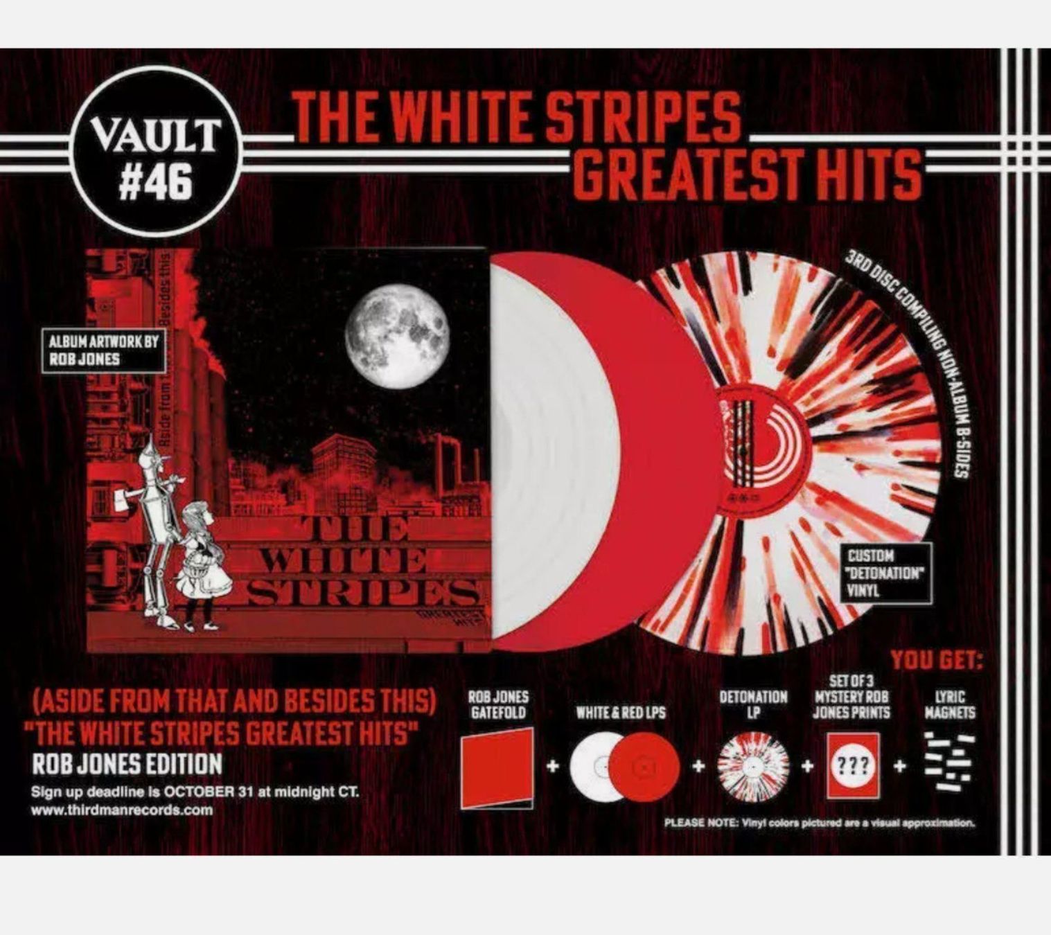 Dischi in vinile: THE WHITE STRIPES GREATEST HITS – Nuovo e nell'imballaggio originale da Cortaillod venduto da signep