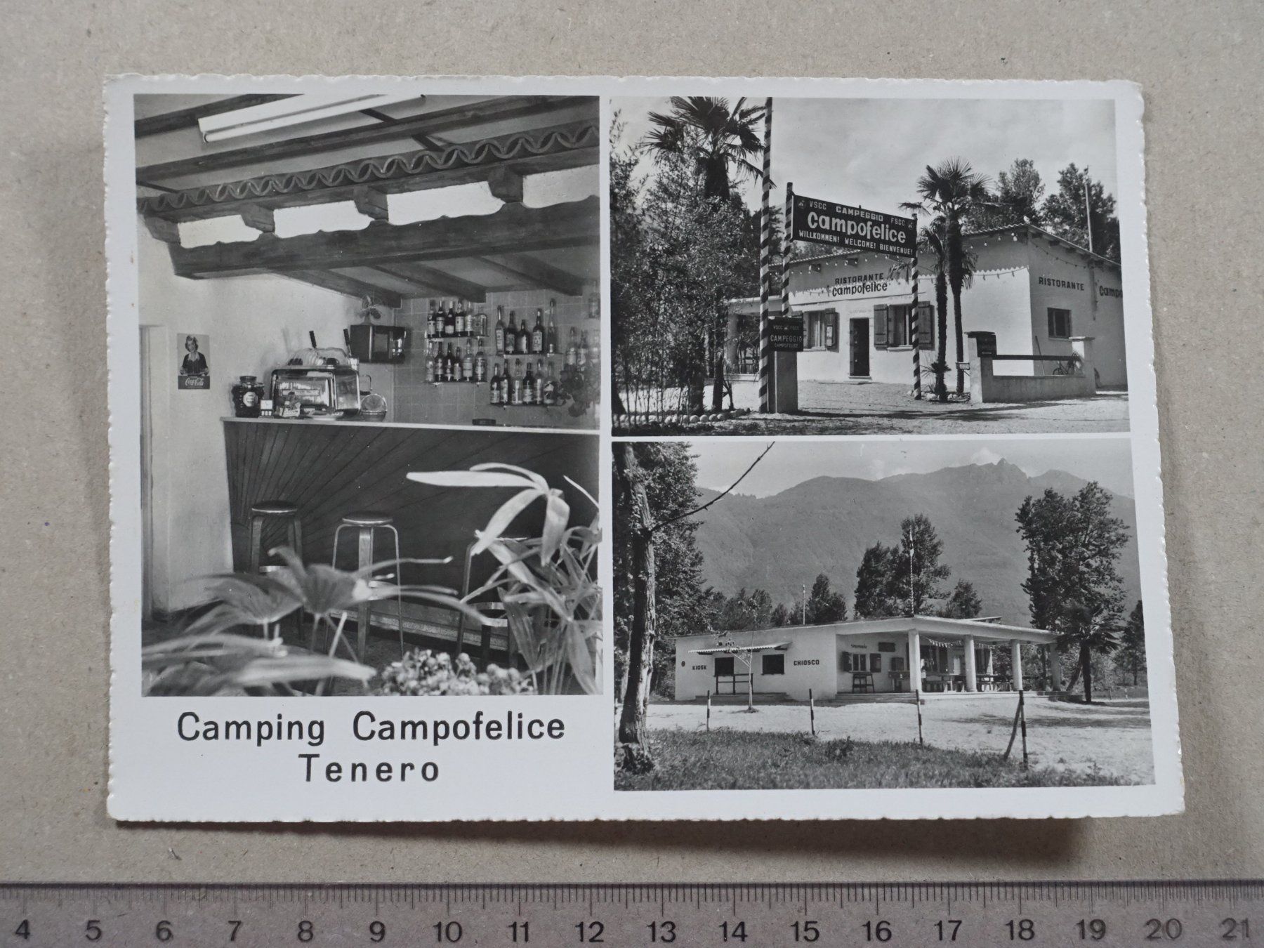 Cartoline postali: Tenero, Camping Campofelice – Usato da Lenzburg venduto da fh1