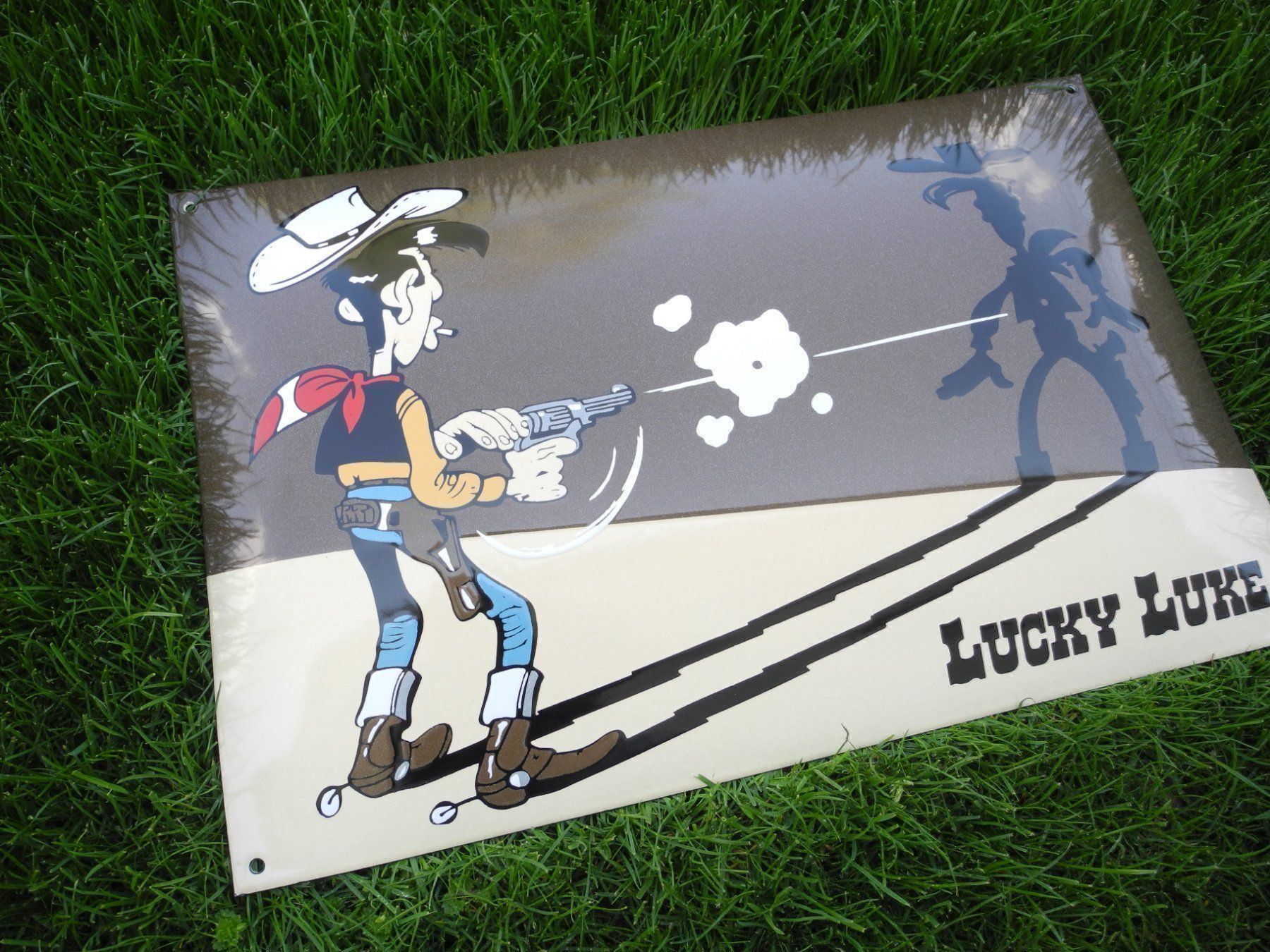 Insegne: LUCKY LUKE  EMAILLESCHILD – Nuovo (secondo la descrizione) da Reinach AG venduto da Huckleberrysix 4