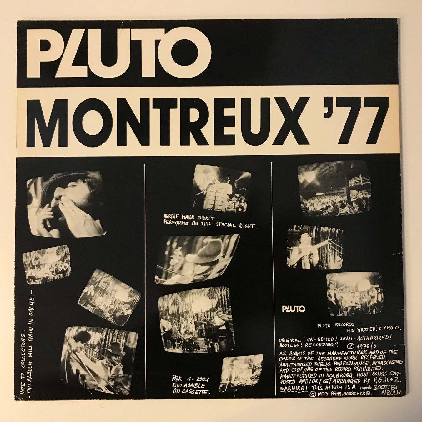 Dischi in vinile: Pfuri, Gorps + Kniri - Pluto Montreux '77 – Usato da Aesch BL venduto da BlueMusicRecords 1