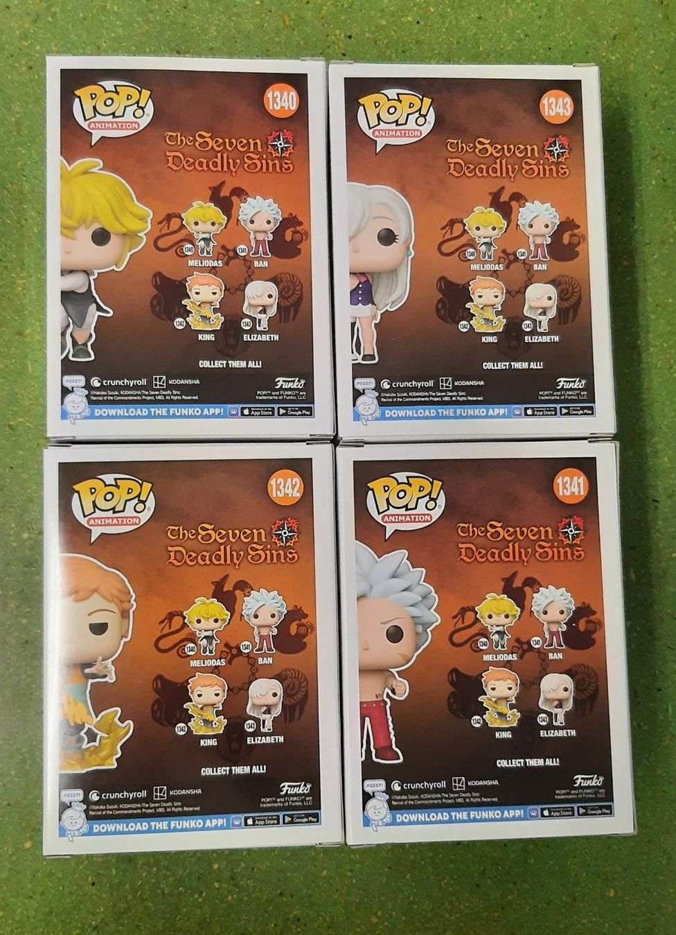 Funko Figuren: Funko Pop The Seven deadly sins – Neu und originalverpackt aus Le Sentier von  2