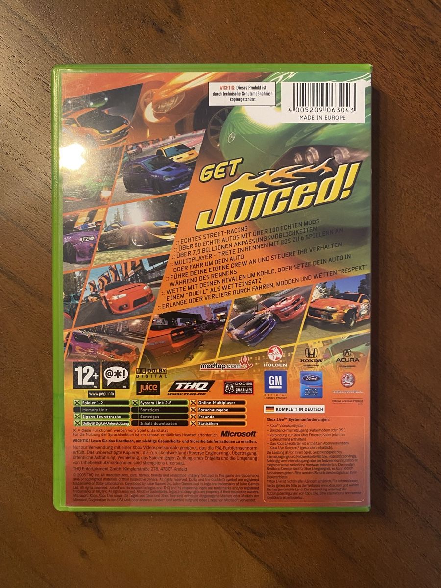 Microsoft Giochi: Juiced für Xbox – Usato da Thunstetten venduto da Virus_33 2