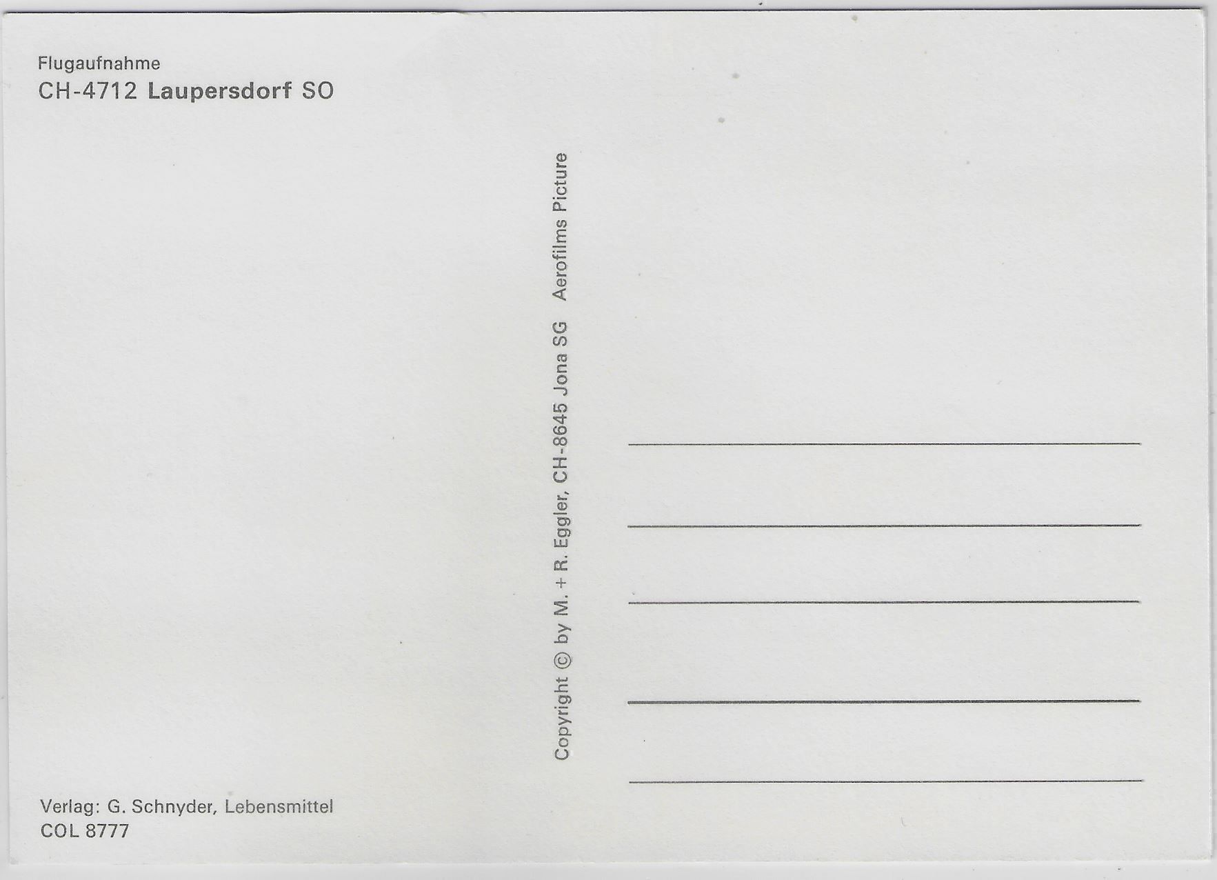 Cartoline postali: Flugaufnahme Laupersdorf SO – Antico da Ettingen venduto da Kartenplanet 1