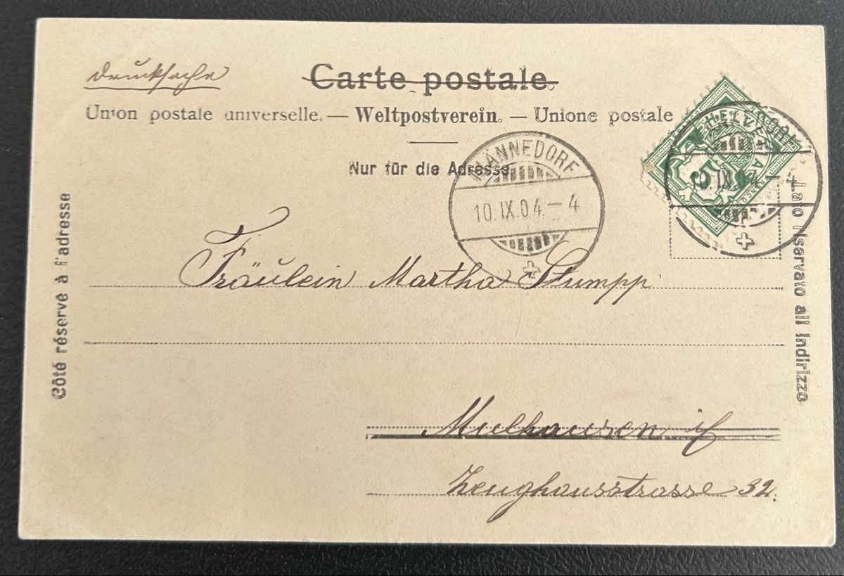 Cartes postales: AK Männedorf Ortspartie – D'occasion à Horw par Tellbub 1