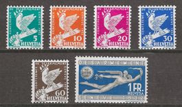 1932 : Serie Nr. 185 - 190 postfrisch ** KP 150.--