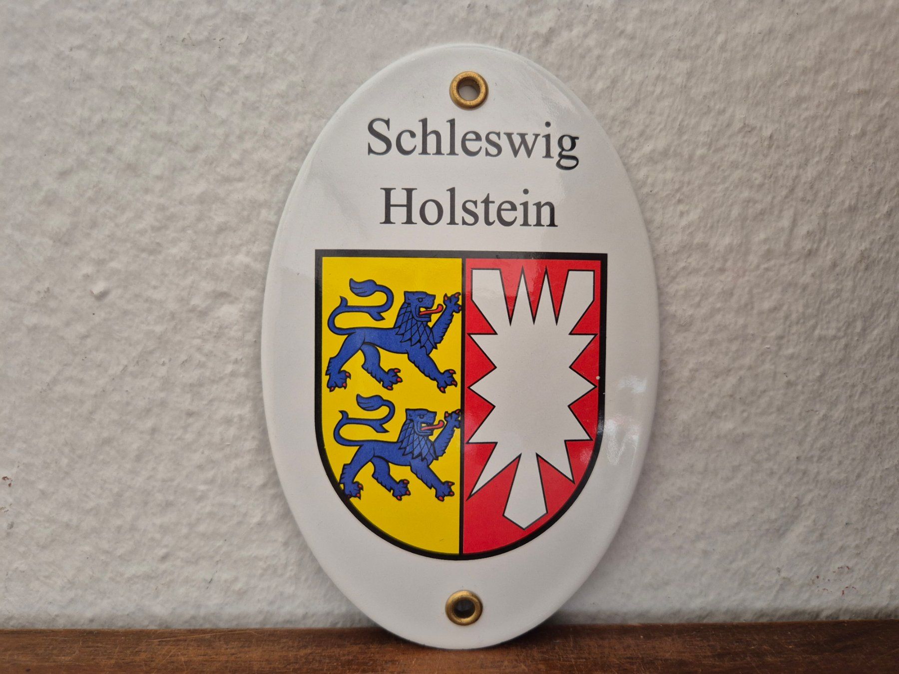Insegne: Emailschild Schleswig Holstein Wappen Logo Emaille Schild – Nuovo (secondo la descrizione) da Schaffhausen venduto da pfanis09 1