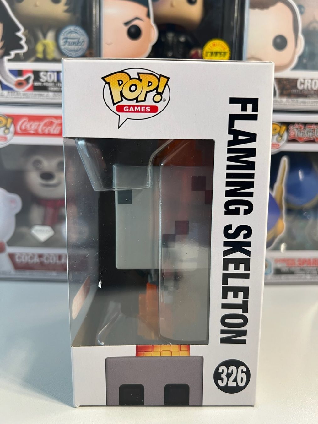 Funko Statuette: Funko POP! Games Minecraft Flaming Skeleton Edition Limitée – Nuovo e nell'imballaggio originale da Le Mouret venduto da perfectbijou 3