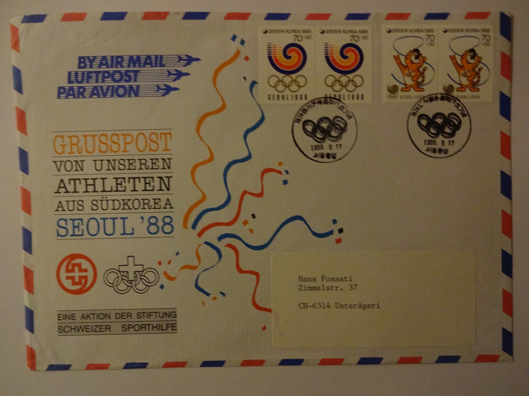 Tutti i francobolli: Ordner Olympiade Soul 1988. FDCs. Autogrammkarten. – Usato da Goldach venduto da armando_r 3