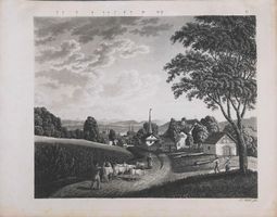 Zürich Spannweid Neujahrsblatt 1832 mit Ansicht