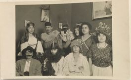 Echtfoto, Fotokarte, Fasnacht, Fastnacht, Verkleidung