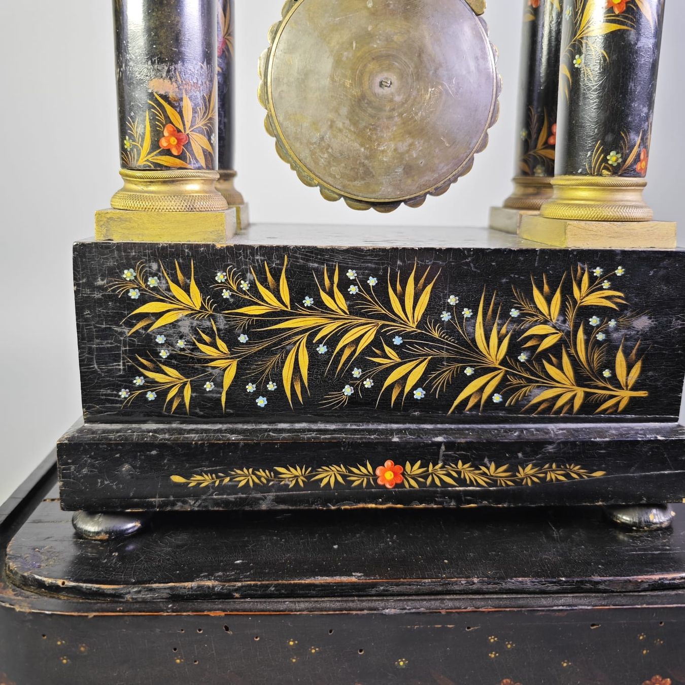 Carillon: Pendeluhr Portaluhr mit Spieluhr /franz. – Usato da Schönenwerd venduto da Swissmusicbox 4