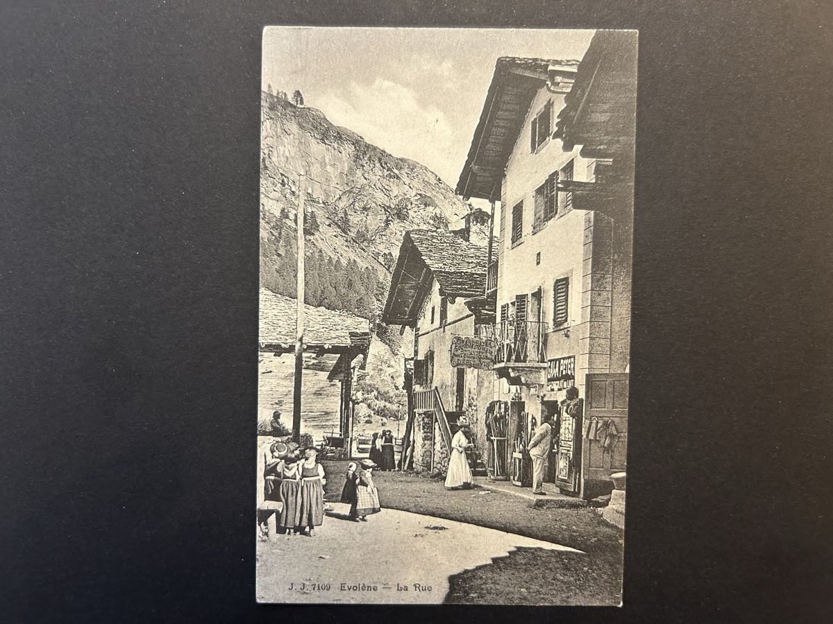 Cartoline postali: Evolène La Rue  – Usato da Fanas venduto da Alessio11