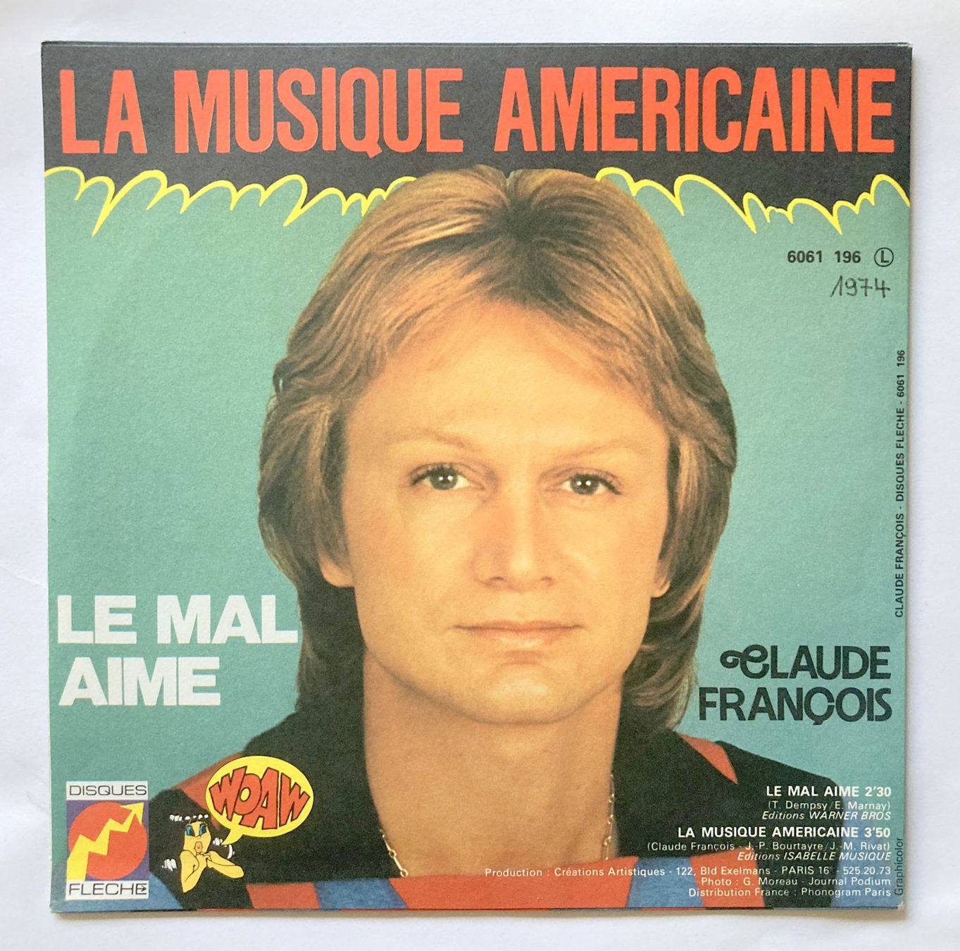 Schallplatten: CLAUDE FRANCOIS - LE MAL AIME – Gebraucht aus Bottens von hotter-than-hell 1