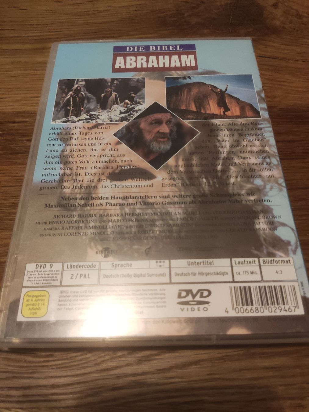 Tutti i DVDs: Die Bibel - Abraham - mit Richard Harris (DVD) – Usato da Oberembrach venduto da giu_7ksd 1