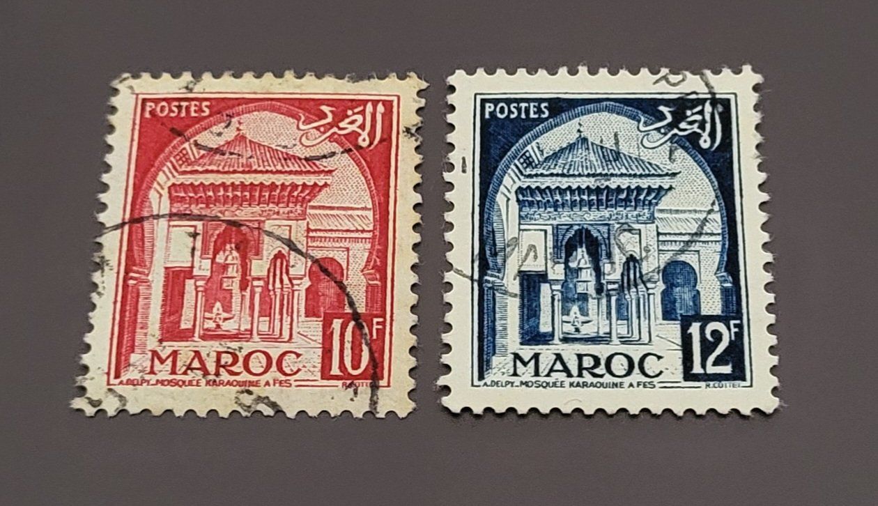 Tutti i francobolli: Marokko 1952 alte briefmarke – Usato da St Gallen venduto da Stampsalshobby
