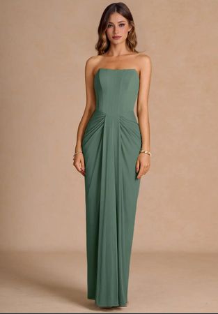 Azazie Anais Kleid – Eukalyptus – Grösse 34 – Neu