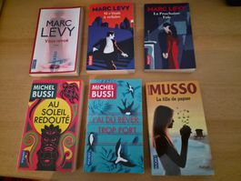 Lot de 6 Romans - Levy, Bussi, Musso