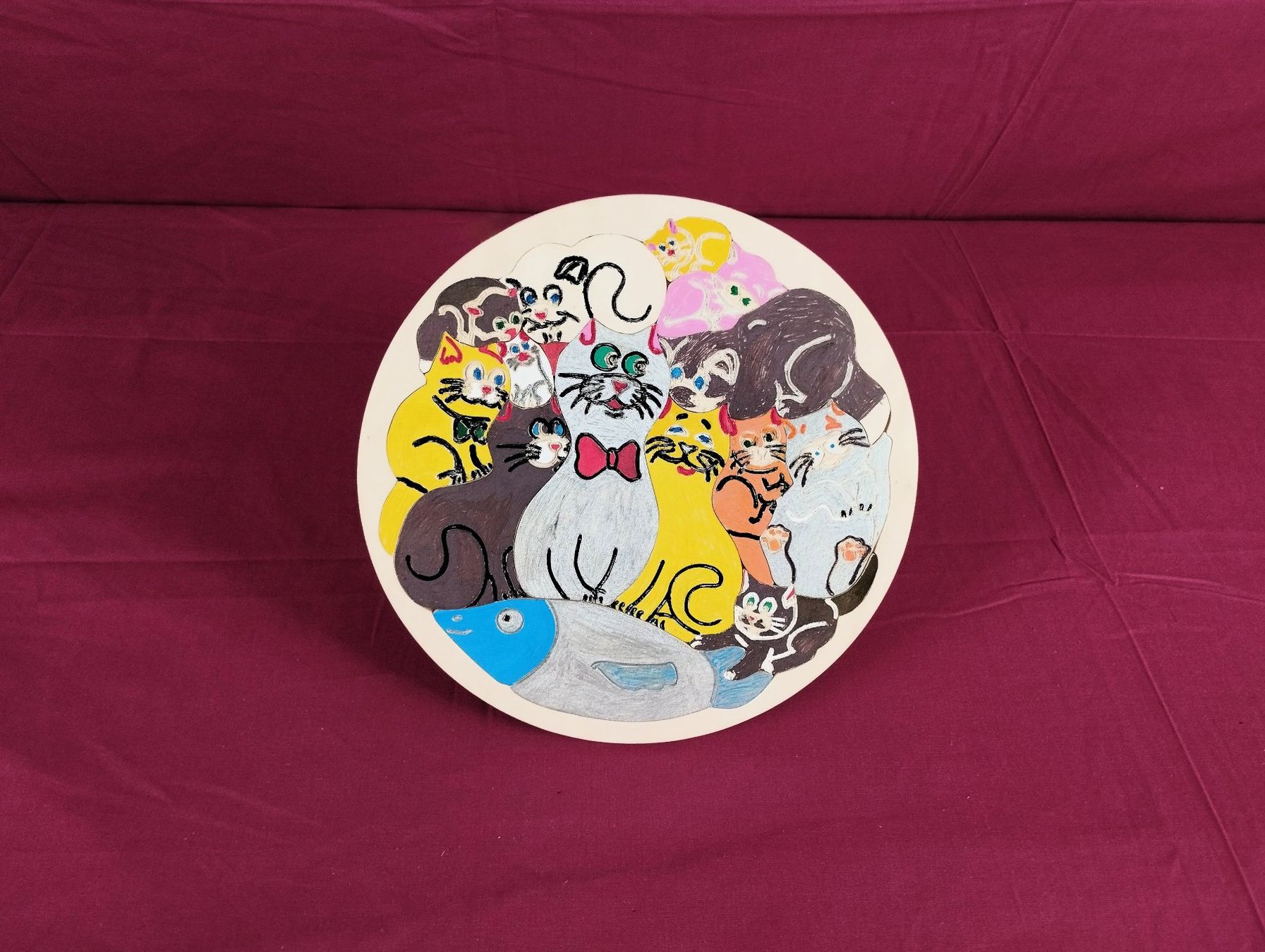 Puzzle: Katzen-Puzzle bemahlt - VIERZACK – Nuovo (secondo la descrizione) da Schübelbach venduto da Restwert_Schubelbach 1