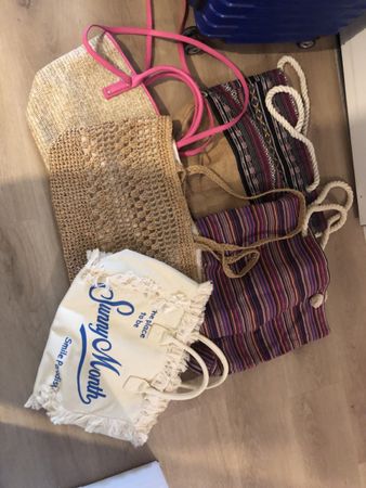 Set di 4 borse estive: perfette per la spiaggia e il mare!